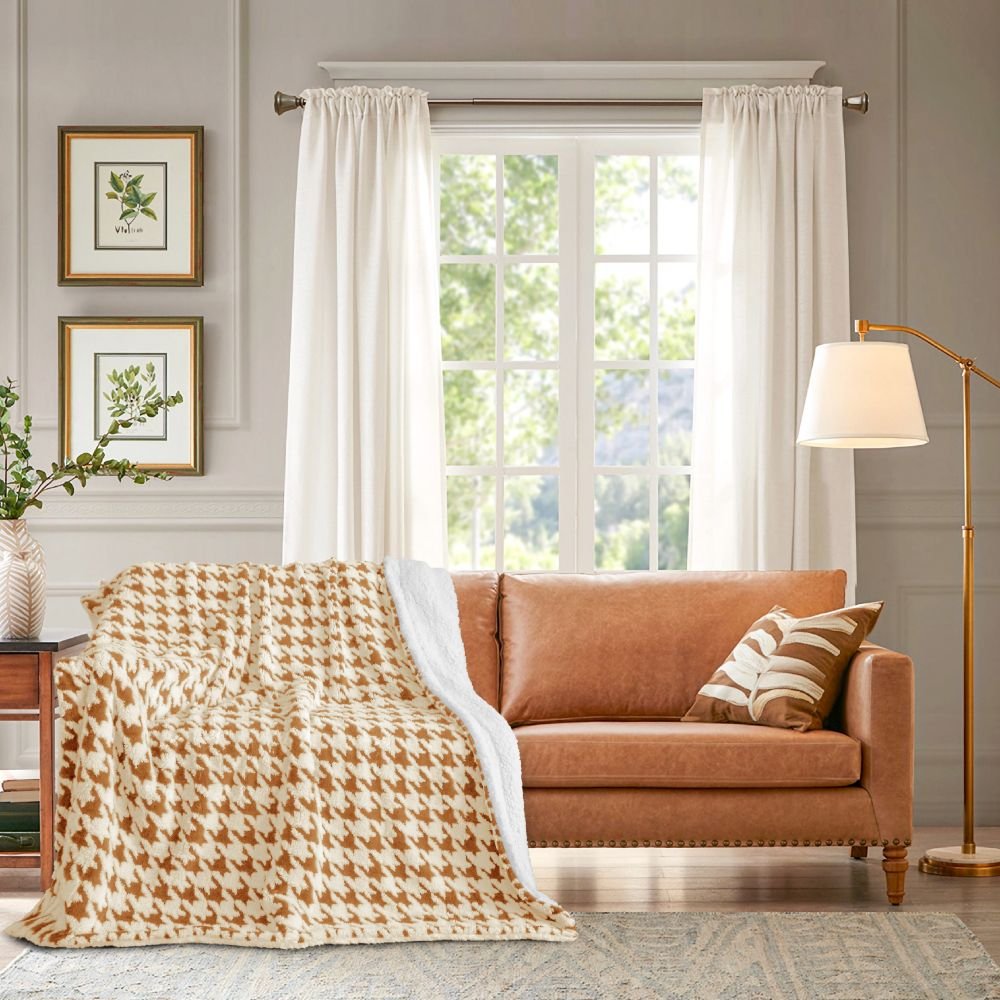 Κουβέρτα Sherpa Γούνα Καφετί 160x220cm 2KG QNG-4