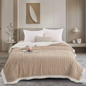 Κουβέρτα Προβατάκι Sherpa Μπεζ Υπέρδιπλη 220Χ240 2.5kg G5