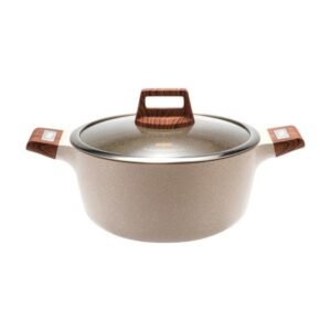 Κατσαρόλα αντικολλητική με καπάκι – 20CM 2.7L –Beige – DSP – 567316