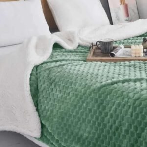Κουβέρτα Προβατάκι Sherpa Πράσινο 220X240 2.5kg GB1