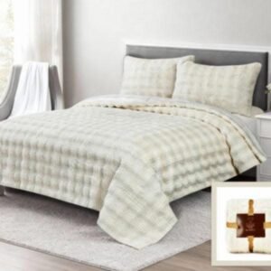 Κουβερτοπάπλωμα Rabbit  Γκρι 220X240 Mε 2 Μαξιλαροθήκες 4KG T-1540