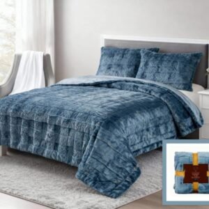 Κουβερτοπάπλωμα Rabbit Μπλε 220X240 Mε 2 Μαξιλαροθήκες 6KG TΚ-1531