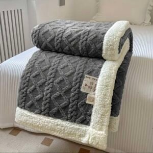 Κουβέρτα Προβατάκι Sherpa Ημίδιπλη Γκρι 160X220CM 2kg GP-06