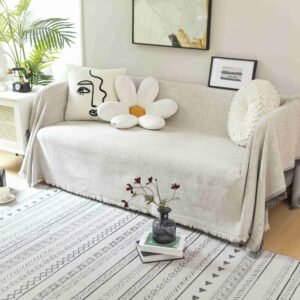 ΡΙΧΤΑΡΙ CHENILLE- Με Κρόσσια Εκρού 180Χ320CM C100-10