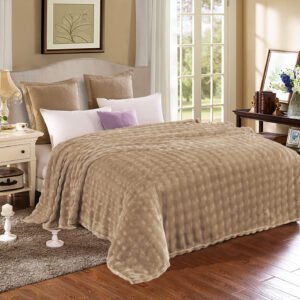 Κουβέρτα Flannel Fleece Καφέ 160x220cm PPMT-5